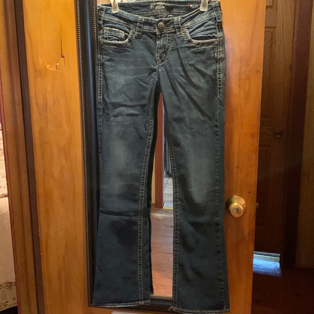 Silver aiko mid slim boot cut w27/L31